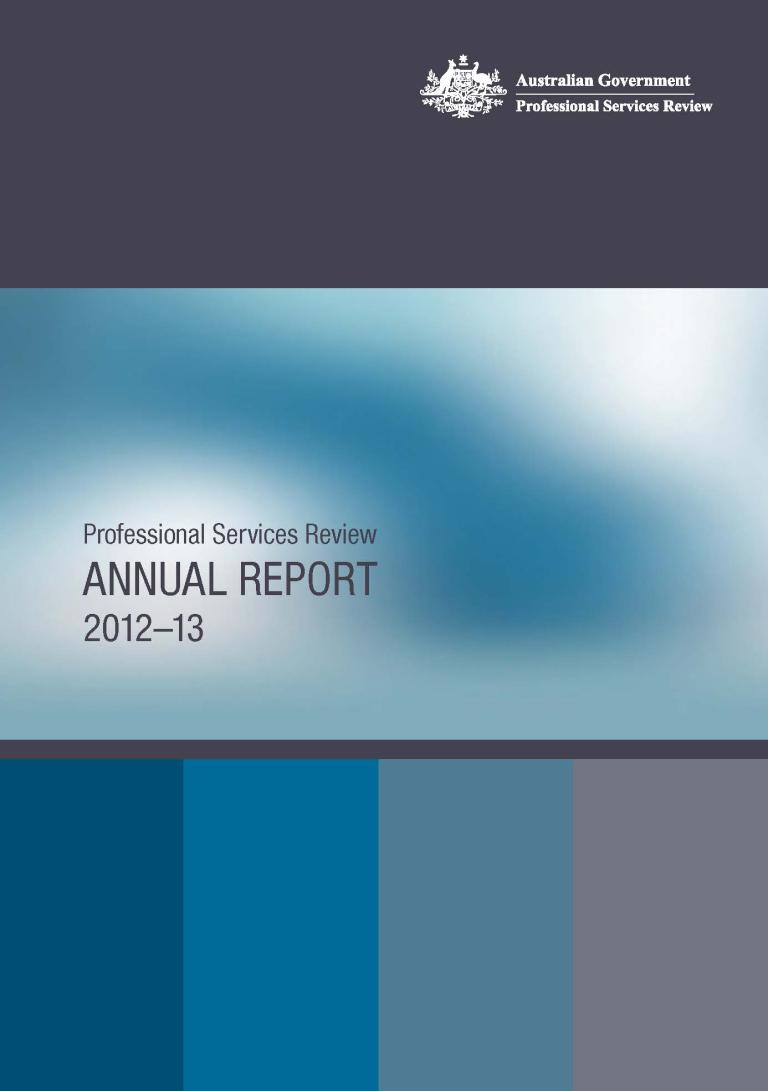 Annual Report 2012-13 cover